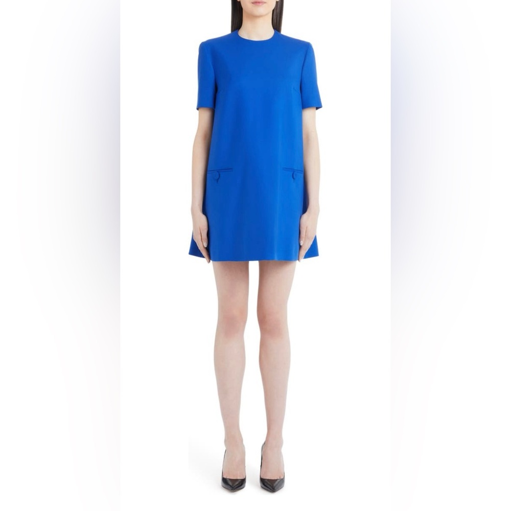 SARA BATTAGLIA Stretch Wool A-Line
Dress